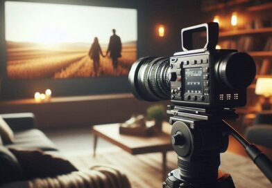 קורס סרטים דוקומנטריים - תמונת AI של מצלמה בסלון