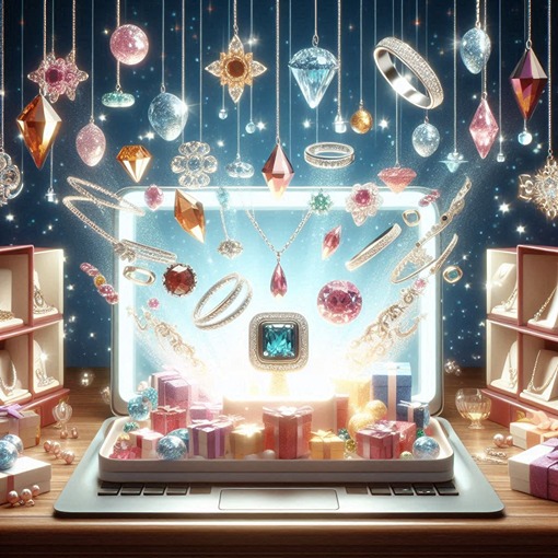 אתר תכשיטים אונליין - תמונת אווירה (AI)
