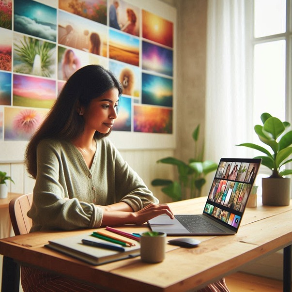 רקעים לזוג של משרד (AI)