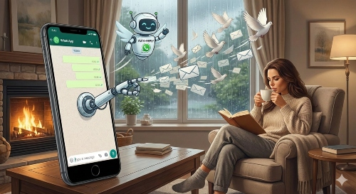 הודעה אוטומטית בוואטסאפ