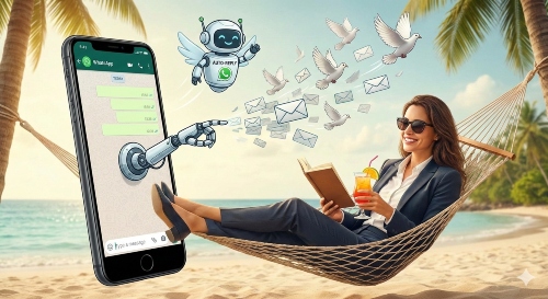 הודעות אוטומטיות בוואטסאפ - תמונות לכתבה (AI)