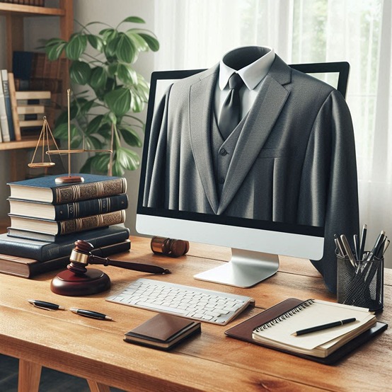 דרוש עורך דין לעבודה מהבית - תמונת אווירה (AI)