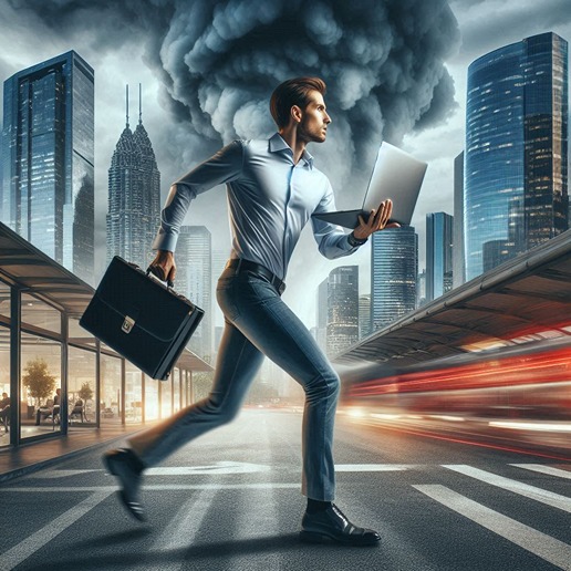 נפילה בזמן אזעקה והקשר לעבודה מהבית (AI)